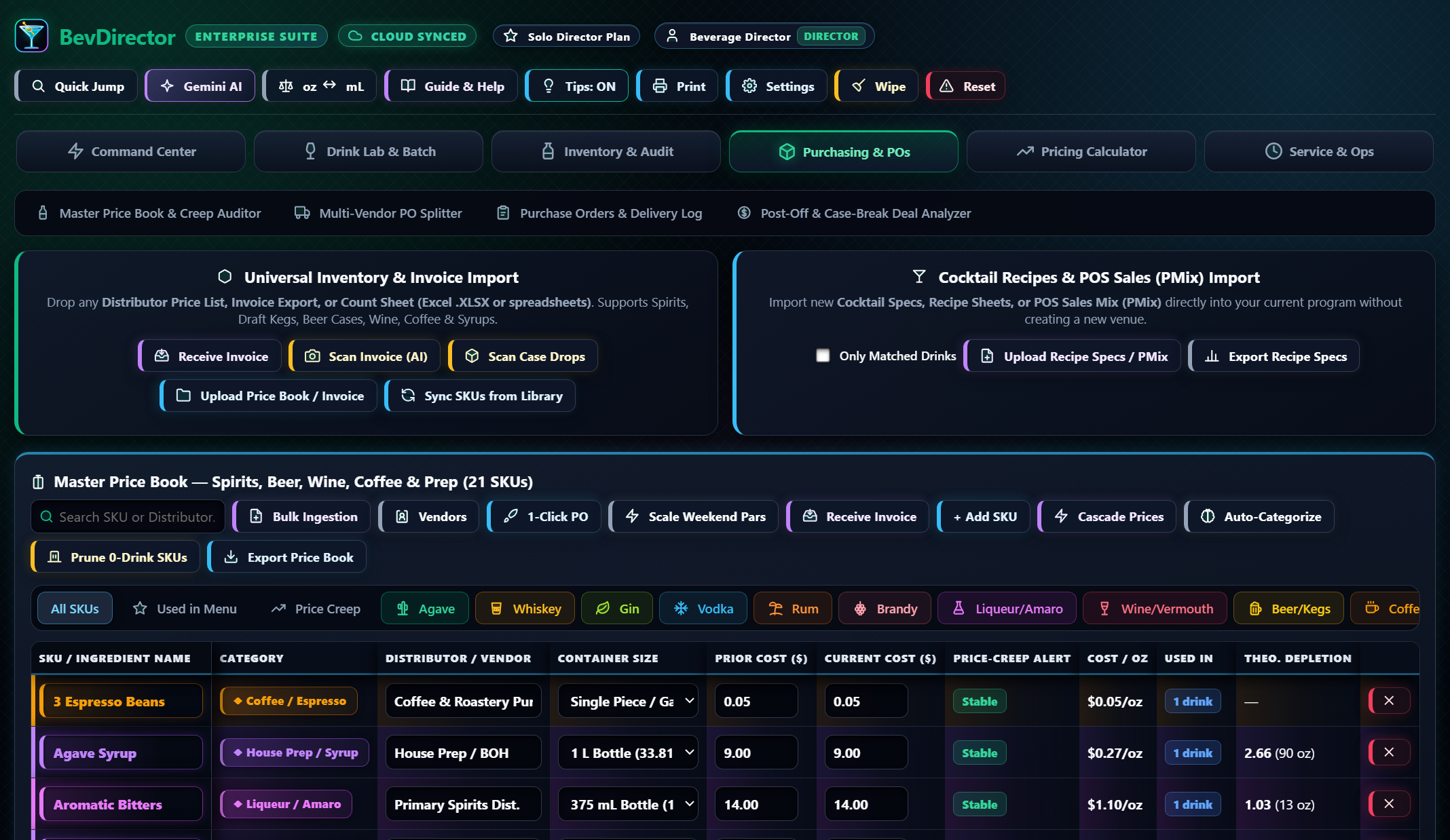Multi-Venue and Cloud-Native Control Screenshot